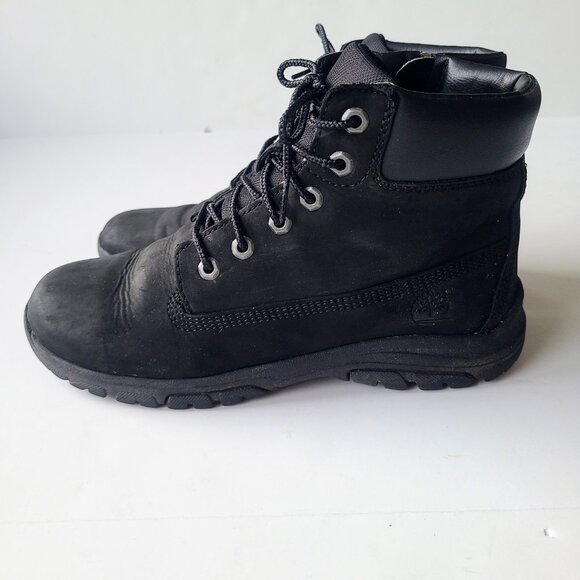 Timberland Black Leather Lace Up Combat Boots EU Size 38 - Picture 6 of 11